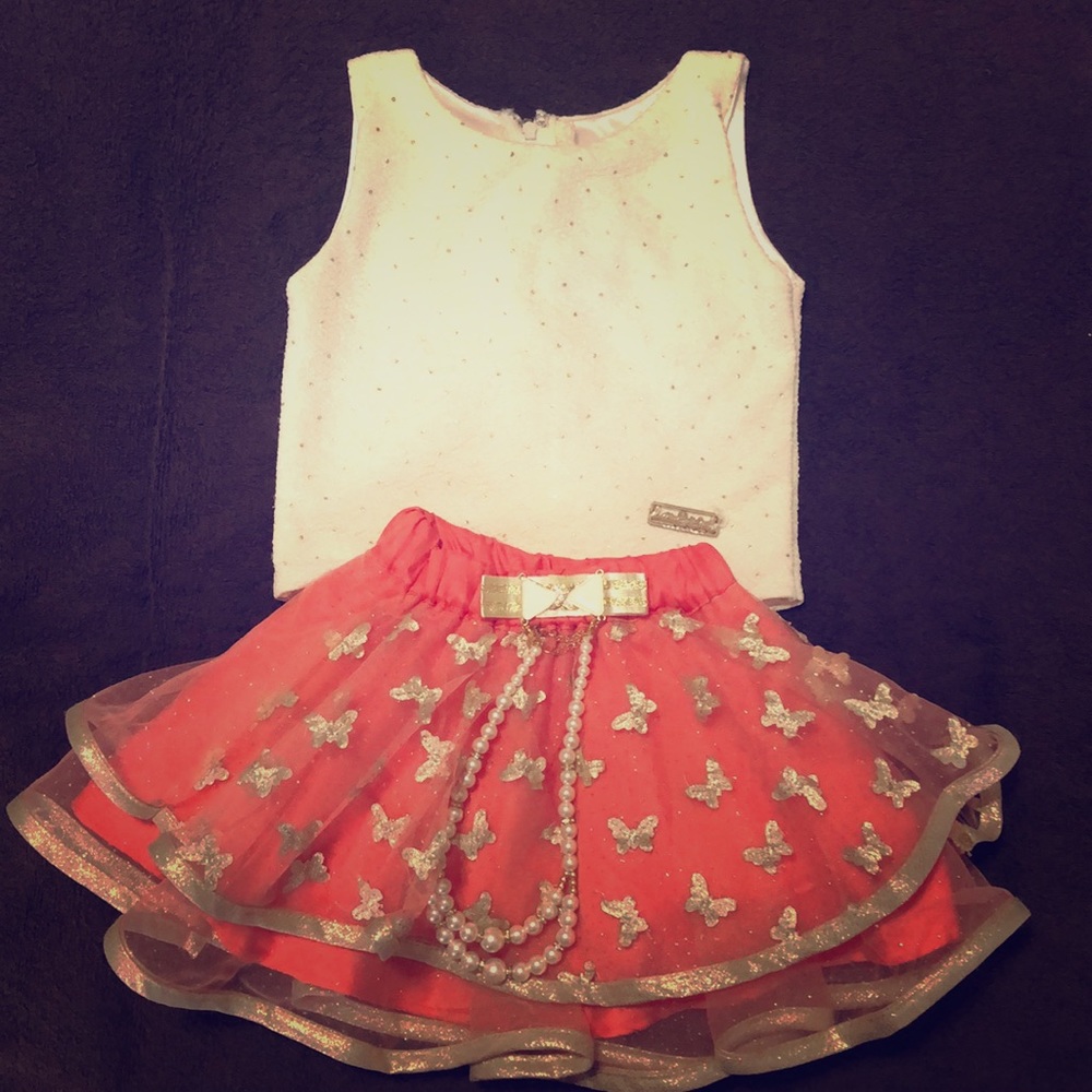 2pc dress for girls 6-9M size
